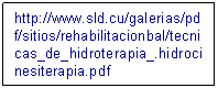 hidroterapia y fisioterapia en discopatias lumbares