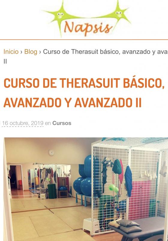 Curso básico y avanzado I y II Therasuit Curso básico y avanzado I y II Therasuit