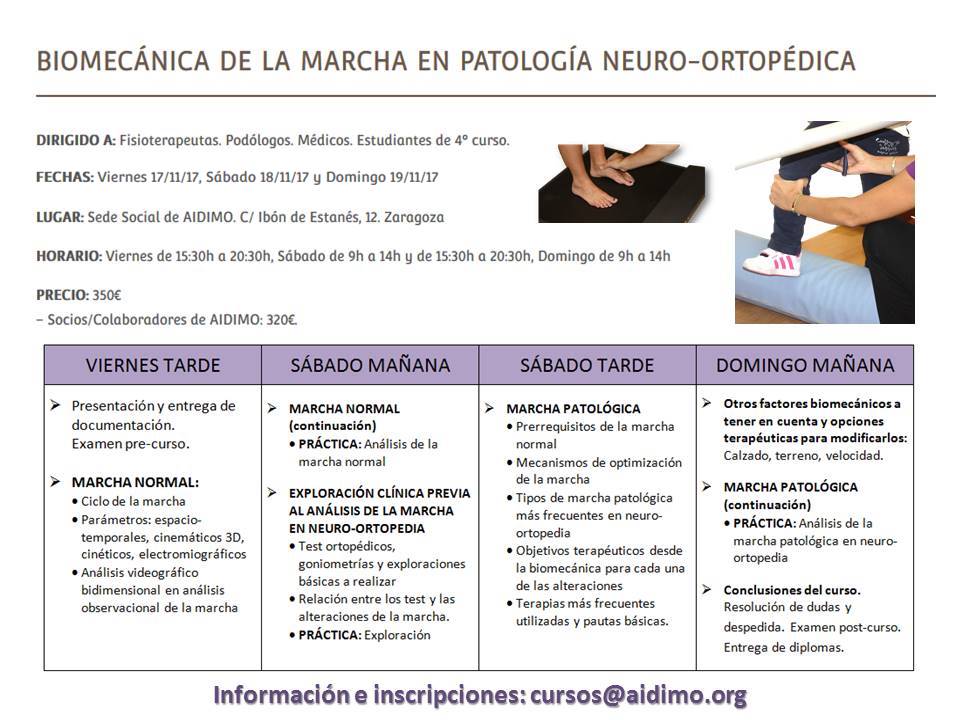 BIOMECÁNICA DE LA MARCHA EN PATOLOGÍA NEURO-ORTOPÉDICA