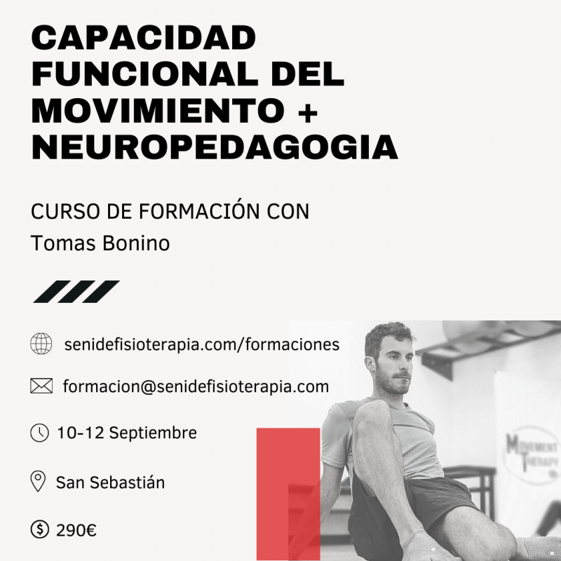 Curso Capacidad Funcional del Movimiento + Neuropedagogia aplicada al movimiento Curso Capacidad Funcional del Movimiento + Neuropedagogia aplicada al movimiento