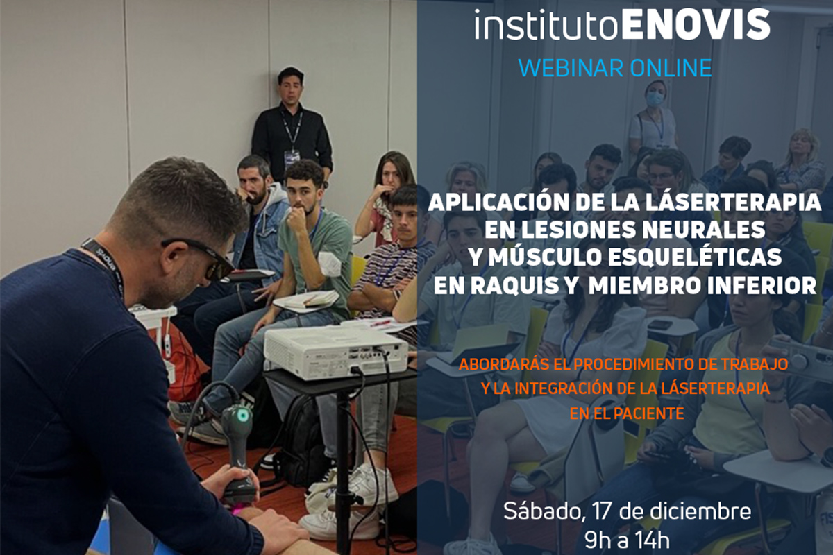 Webinar GRATUITO de aplicación de la láserterapia en lesiones neurales y músculo esqueléticas en raquis y miembro inferior Webinar GRATUITO de aplicación de la láserterapia en lesiones neurales y músculo esqueléticas en raquis y miembro inferior