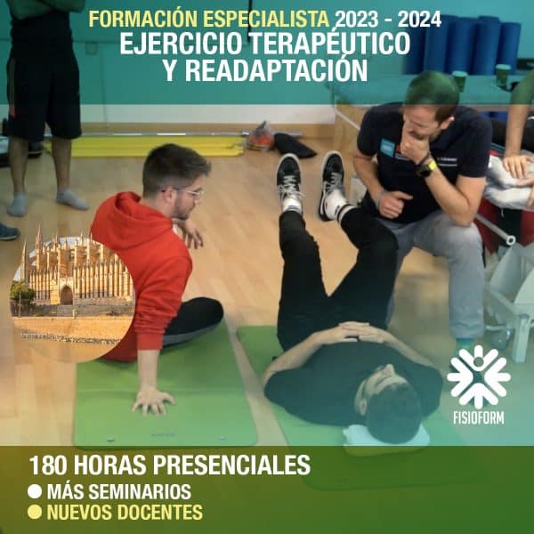 Formación Especialista en Ejercicio Terapéutico y Readaptación. MALLORCA 2024