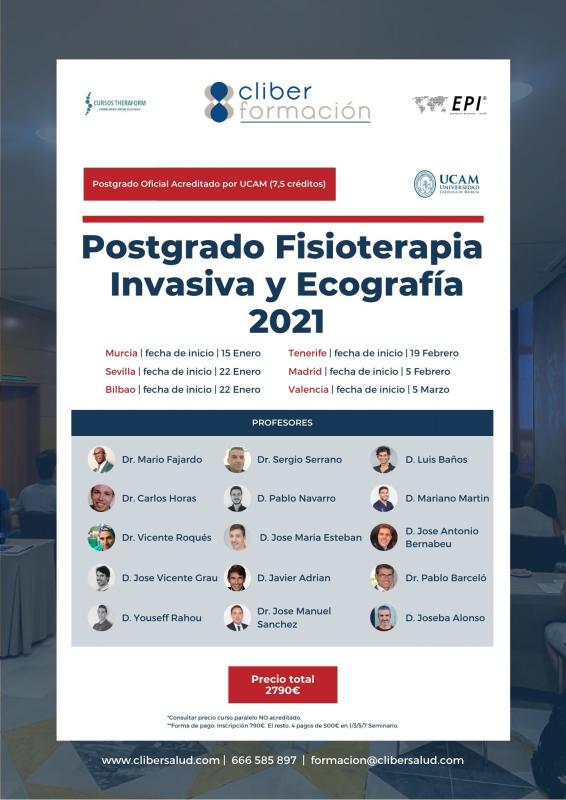 Postgrado Fisioterapia Invasiva y Ecografia Tenerife. Titulo Propio UCAM. Curso Acreditado. Postgrado Fisioterapia Invasiva y Ecografia Tenerife. Titulo Propio UCAM. Curso Acreditado.