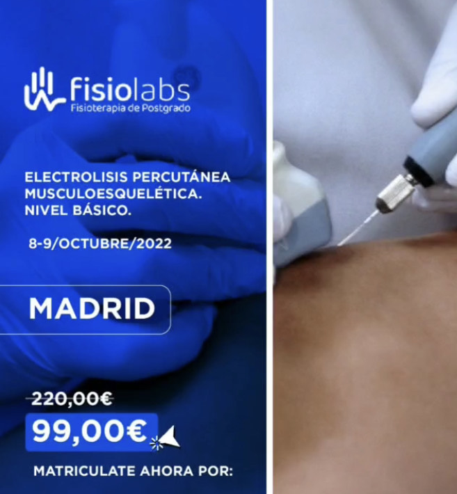 Electrolisis Percutánea Musculoesquelética. Nivel básico.