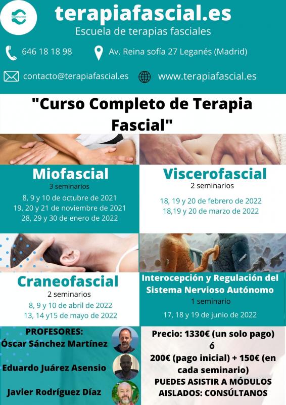 Curso Completo de Terapia Fascial (CURSO CONFIRMADO)