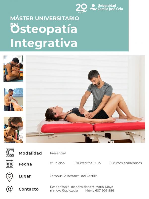 Máster Universitario en Osteopatía Integrativa Máster Universitario en Osteopatía Integrativa