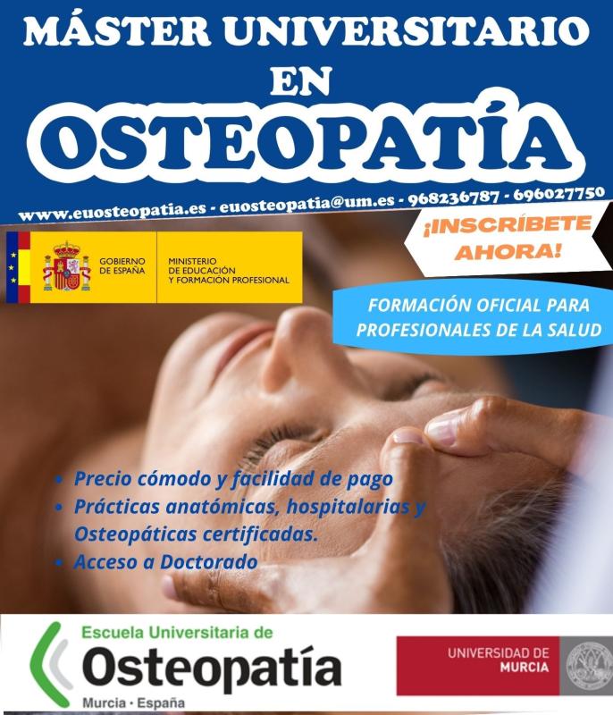 Máster Universitario en Osteopatía. Universidad de Murcia