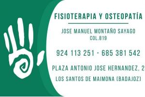 Fisioterapia y Osteopatía José Manuel Montaño Sayago