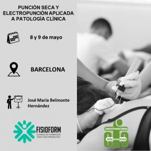 Curso punción seca y electropunción aplicada a patología clínica (Barcelona)