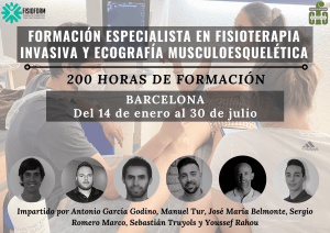 Formación Especialista en Fisioterapia Invasiva y Ecografía Musculoesquelética (BARCELONA) 2023