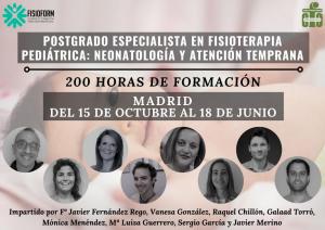 Postgrado Especialista en Fisioterapia Pediátrica: Neonatología y Atención Temprana (MADRID) 2022-23