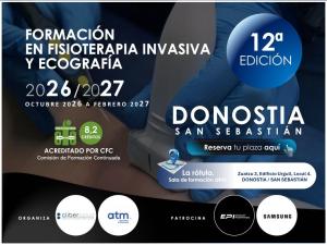 Formación  Fisioterapia Invasiva y Ecografia Donosti 2026 .  Curso Acreditado CF 