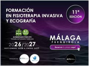 Formacion  Fisioterapia Invasiva y Ecografia  MALAGA. Titulo Propio UDIMA.  Curso Acreditado CFC