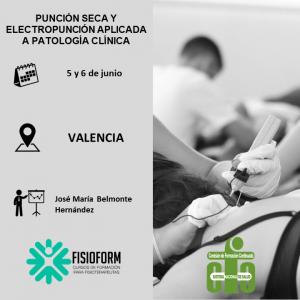 Curso punción seca y electropunción aplicada a patología clínica (Valencia)