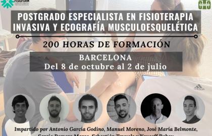 Postgrado Especialista en Fisioterapia Invasiva y Ecografía Musculoesquelética (BARCELONA) 2022-23