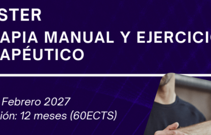 Máster en Terapia Manual y Ejercicio Terapéutico