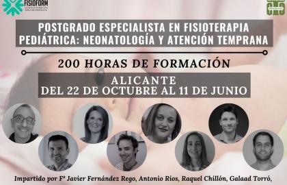 Postgrado Especialista en Fisioterapia Pediátrica: Neonatología y Atención Temprana (ALICANTE) 2022-23