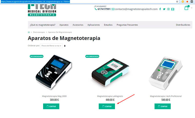 Cómo comprar un equipo de magnetoterapia I-Tech. 